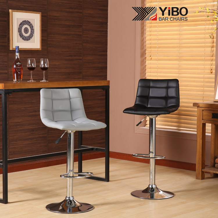 Black back vintage adjustable bar stool